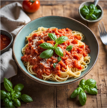 Glutenvrije Pasta met Tomaten- en Basilicumsaus
